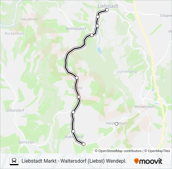 206 Bus Line Map