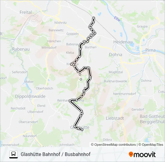 386 Bus Line Map