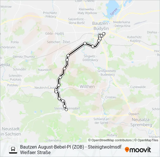 512 Bus Line Map