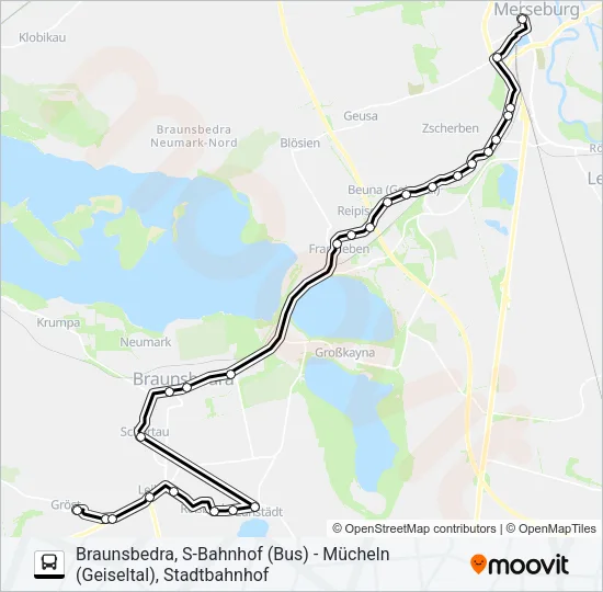 Автобус 722: карта маршрута