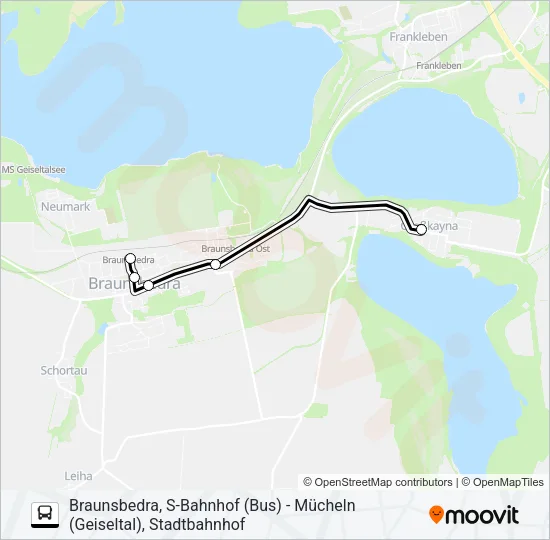 722 Bus Line Map