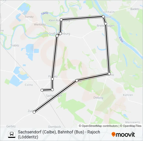 136 Bus Line Map