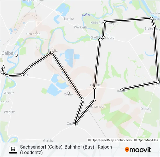 136 Bus Line Map