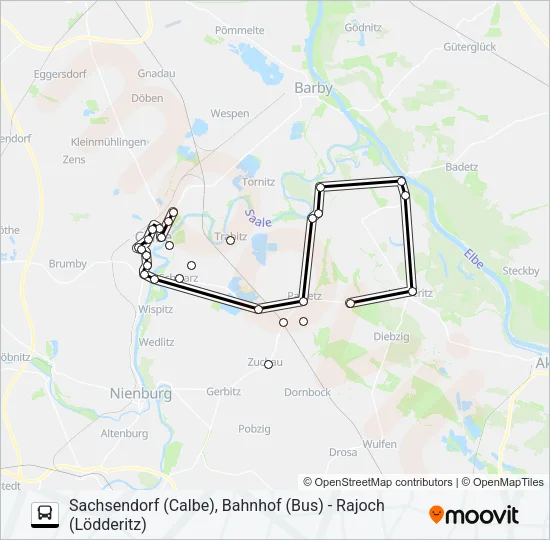 136 Bus Line Map