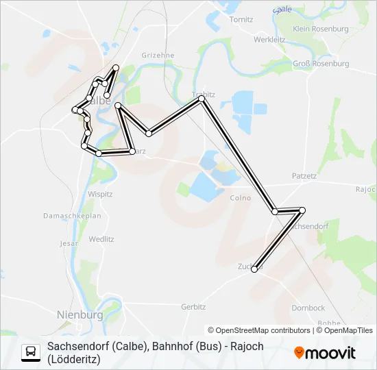 136 Bus Line Map