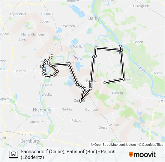 136 Bus Line Map