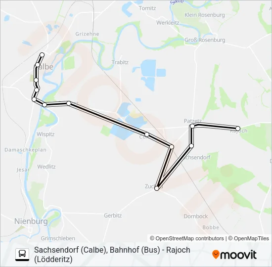 136 Bus Line Map