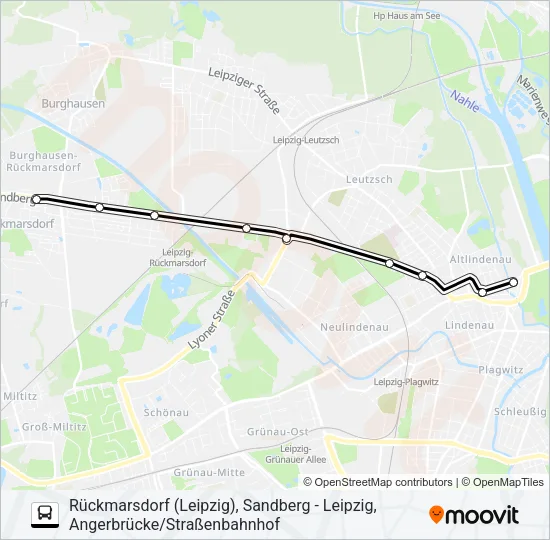 130 Bus Line Map