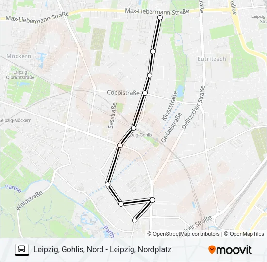 SEV12 Bus Line Map