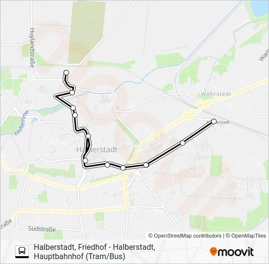 Автобус 1: карта маршрута