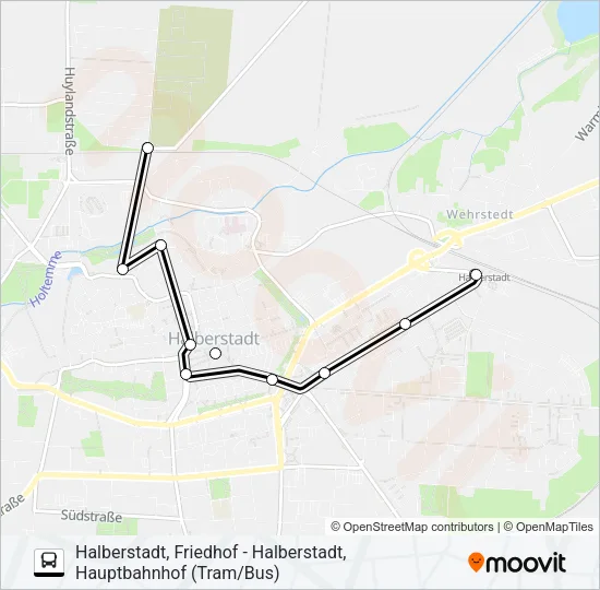 1 Bus Line Map