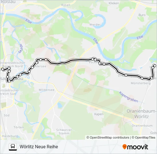 304 Bus Line Map