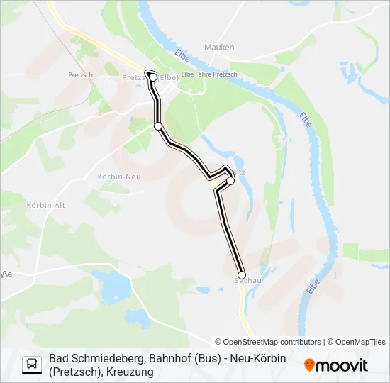 Buslinie 336 Karte