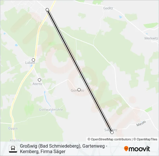 346 Bus Line Map