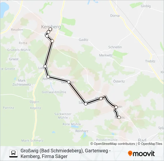 346 Bus Line Map