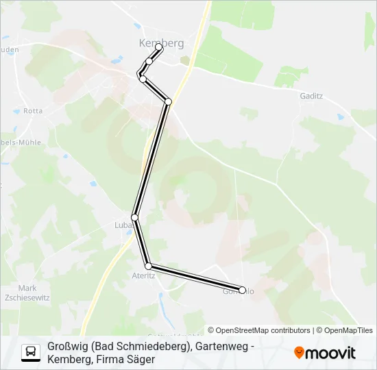 346 Bus Line Map