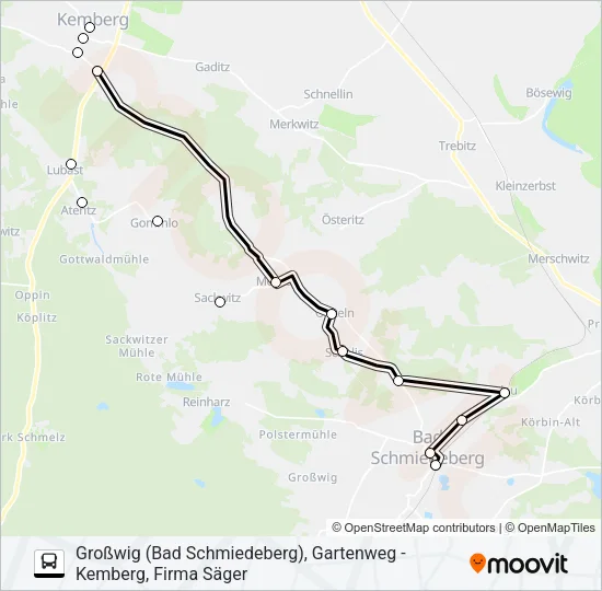 346 Bus Line Map