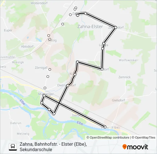 374 Bus Line Map