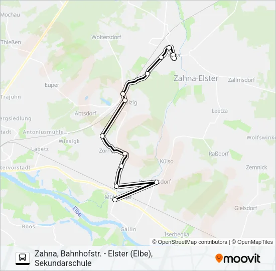 374 Bus Line Map