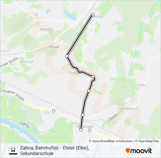 374 Bus Line Map