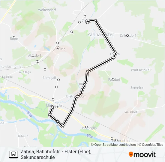 374 Bus Line Map