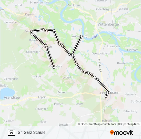 952 Bus Line Map