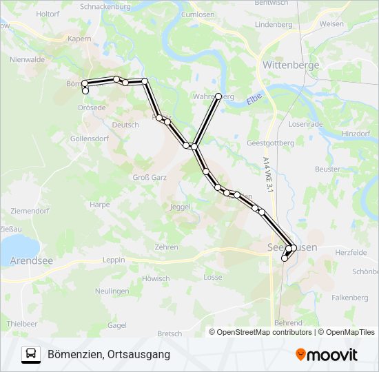 Автобус 952: карта маршрута