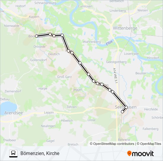 Автобус 952: карта маршрута