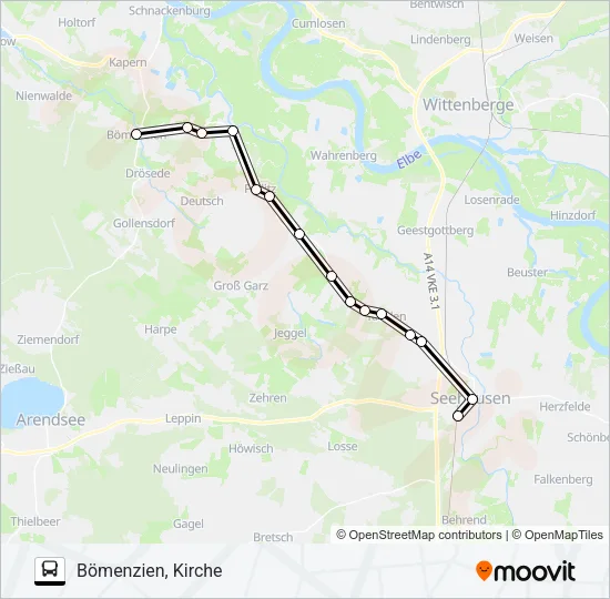 952 Bus Line Map