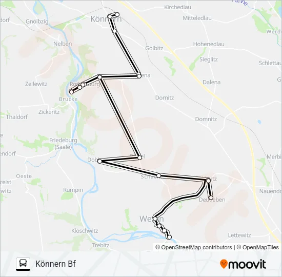325 Bus Line Map