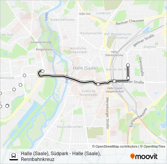 Автобус 40: карта маршрута