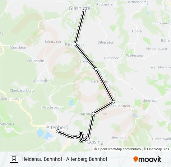 RB72 Bus Line Map