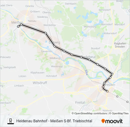 S1 Train Line Map