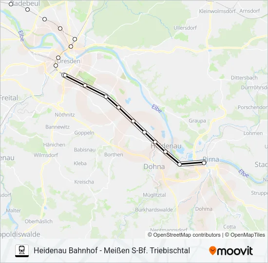 S1 Train Line Map