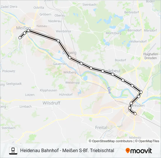 S1 Train Line Map