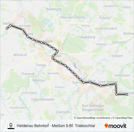 S1 Train Line Map