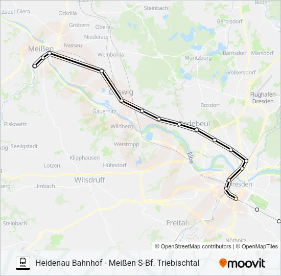 S1 Train Line Map
