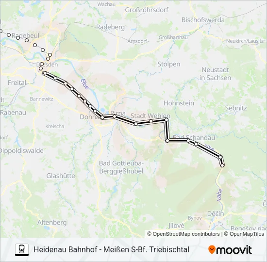 S1 Train Line Map