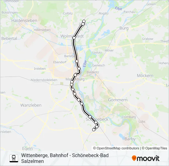 S1 Train Line Map