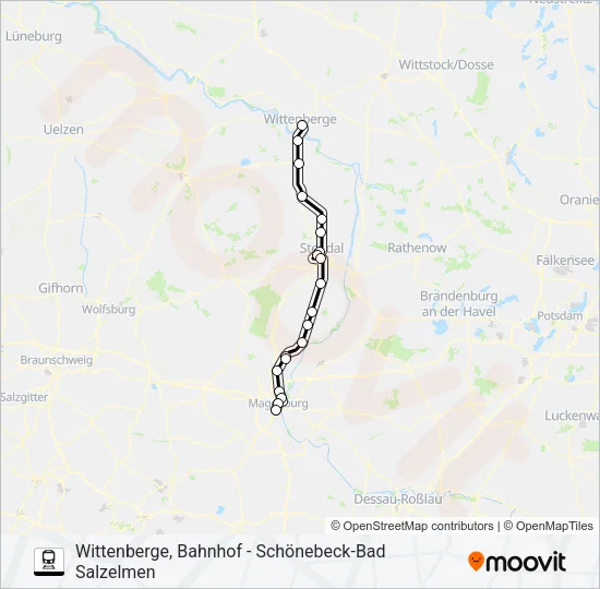 S1 Train Line Map