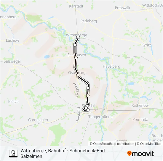 S1 Train Line Map