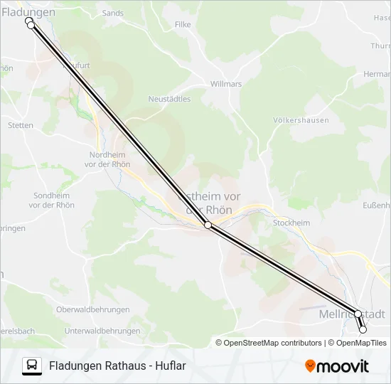 822 Bus Line Map