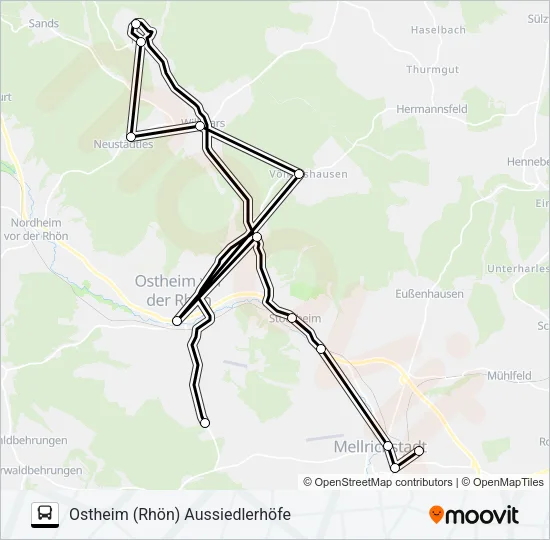 824 Bus Line Map