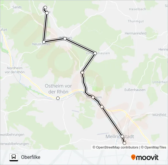 824 Bus Line Map