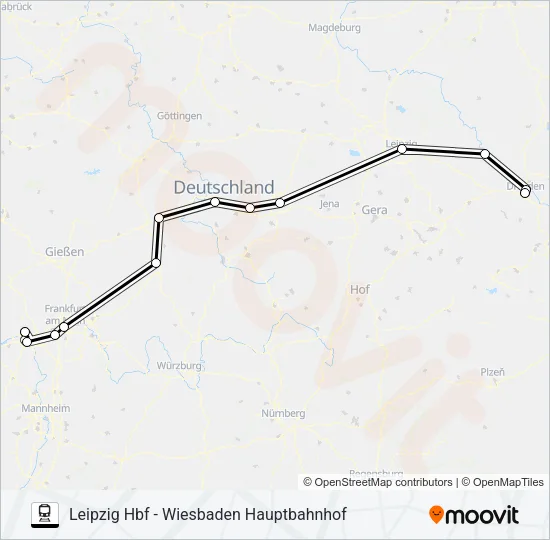 50 Train Line Map