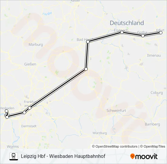 50 Train Line Map