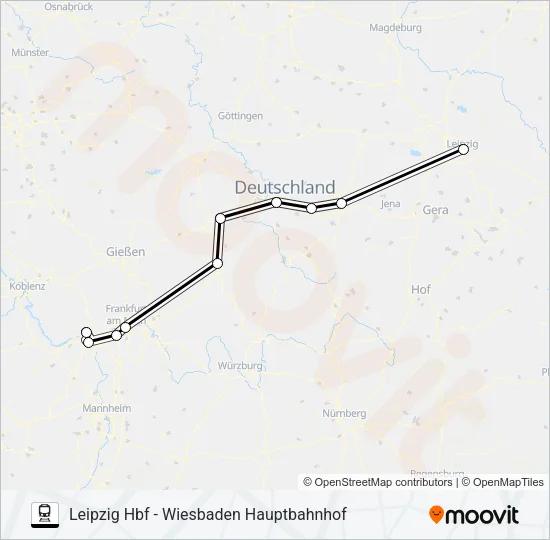 50 Train Line Map