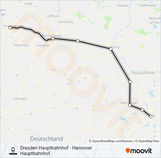 Поезд 55: карта маршрута