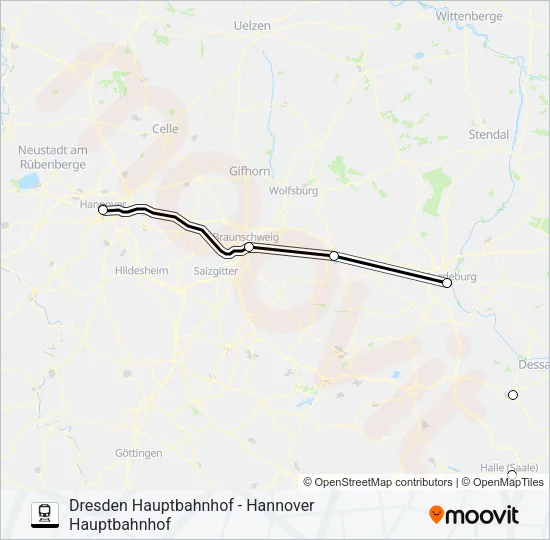 55 Train Line Map