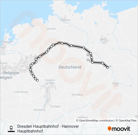 55 Train Line Map